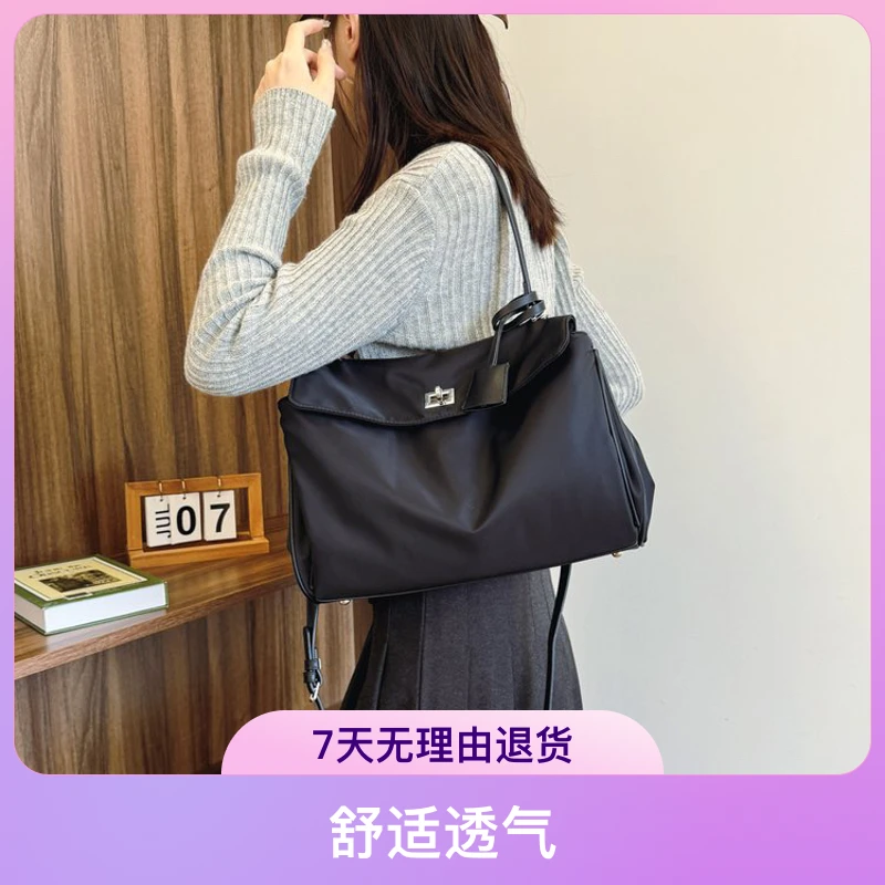 (082-122)尼龙材质气质单肩斜挂手提包