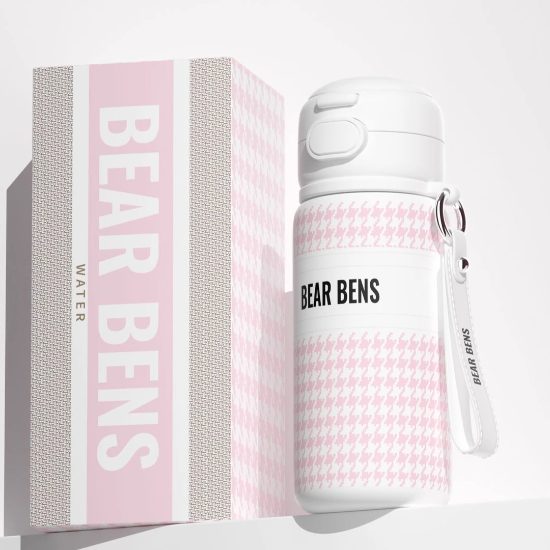 【俊俊】熊本士时尚双饮保温杯大容量男女学生高颜值便携316