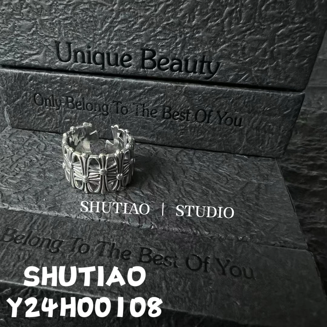 925银戒指 【SHUTIAO】2024秋冬：新款小众设计款戒指Y24H00108