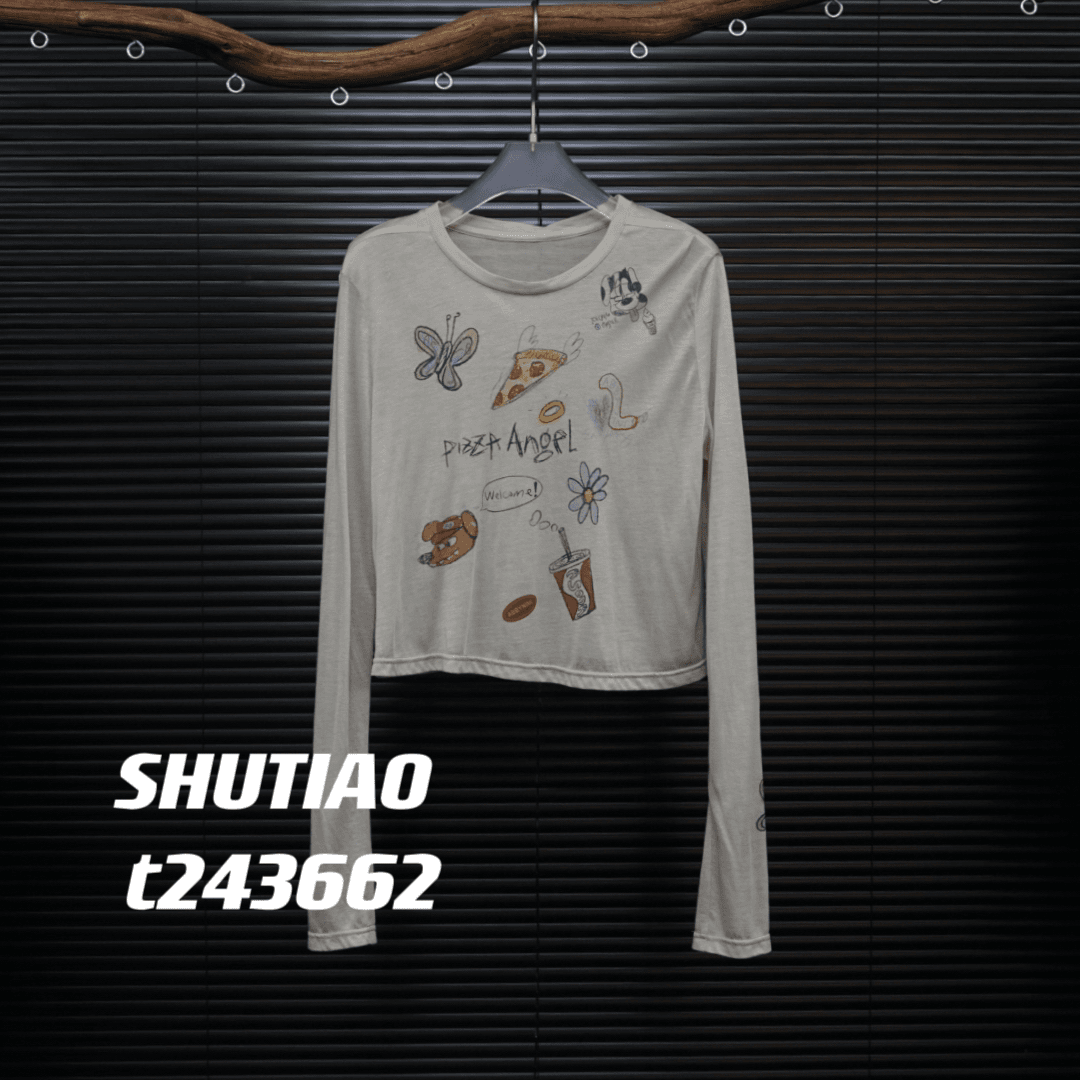 【SHUTIAO】2024夏季：新款小众设计款上衣t243662