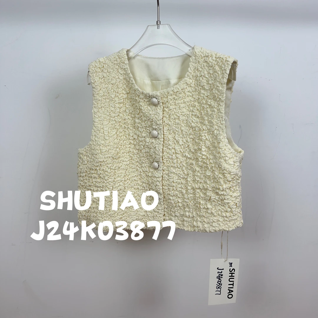 【SHUTIAO】2024秋冬：新款小众设计款马甲J24K03877