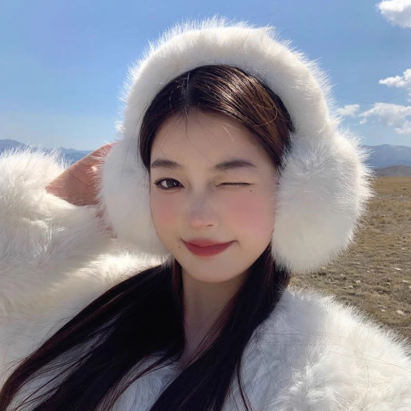耳罩女秋冬季毛绒保暖防风少女网红耳包防寒加绒耳捂子防冻耳套