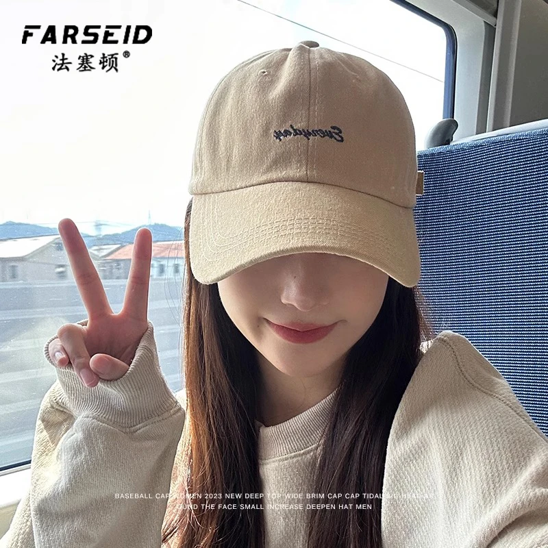 鸭舌帽女款2025新款网红加大加深显脸小简约百搭大头围棒球学生男
