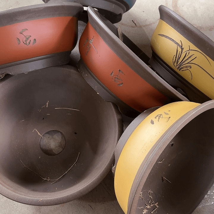 紫砂花盆                100-6