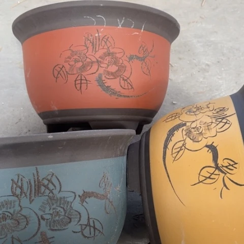 紫砂花盆           100-3