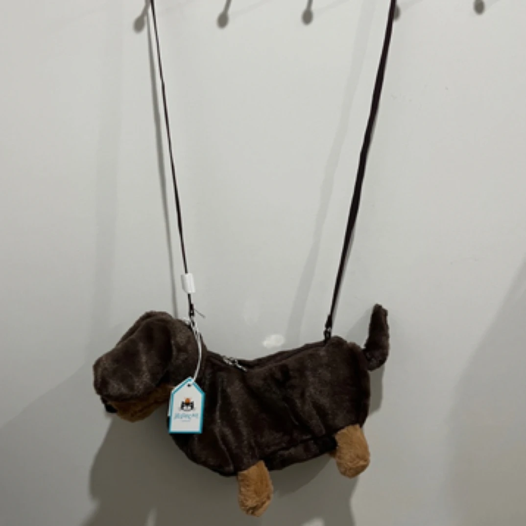 腊肠狗包包可爱卡通毛绒玩具小狗公仔斜挎单肩包小兔子玩偶