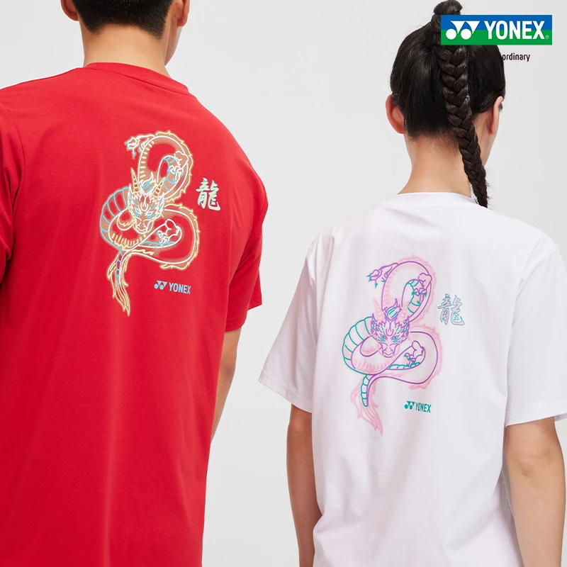 YONEX/尤尼克斯 YOBC3143CR 24年限定酷龙年男女同款羽毛球打球服