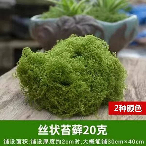 【20克】仿真苔藓草皮人造假青苔微景观布置摆件草坪盆景盆栽铺面