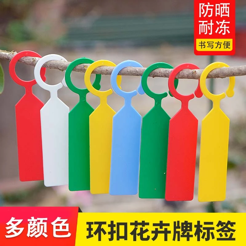苗木标签家用塑料防水苗花卉葡萄西瓜果树植物标记挂牌树枝挂牌