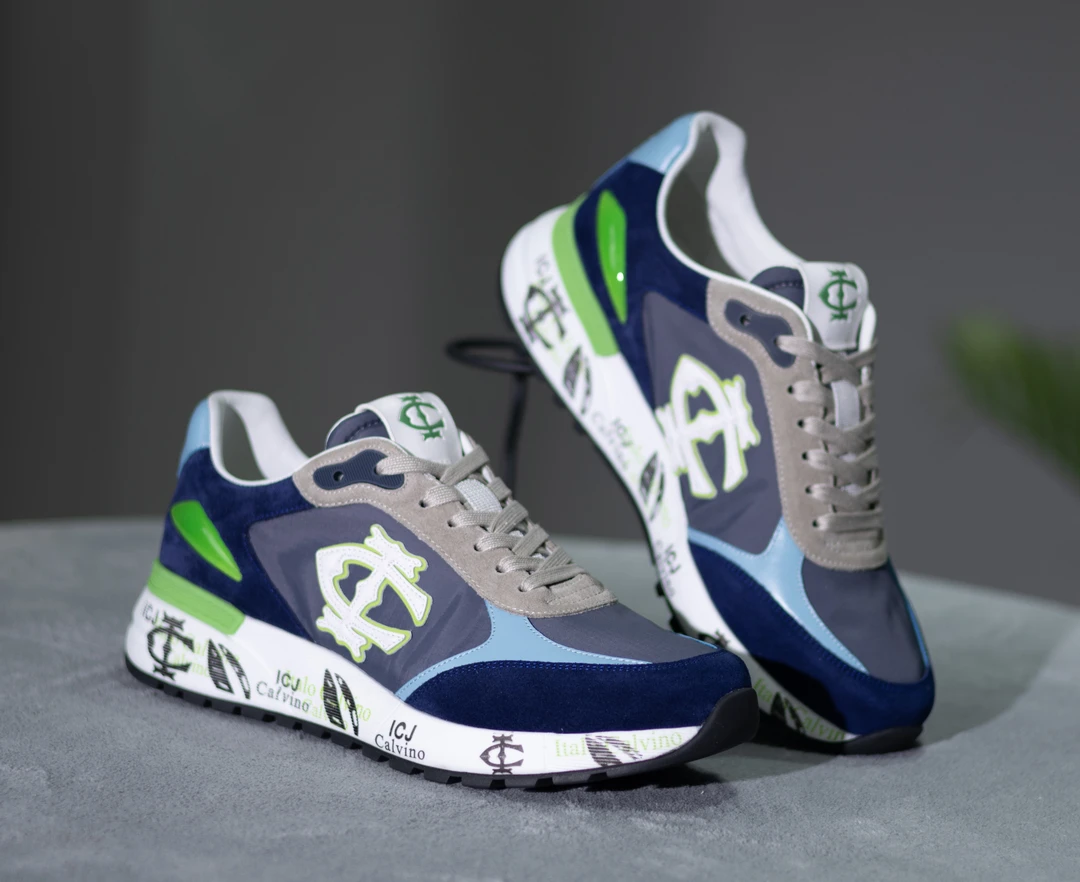 【光头家】Italo Calvino24新款真皮拼接设计百搭轻便休闲鞋