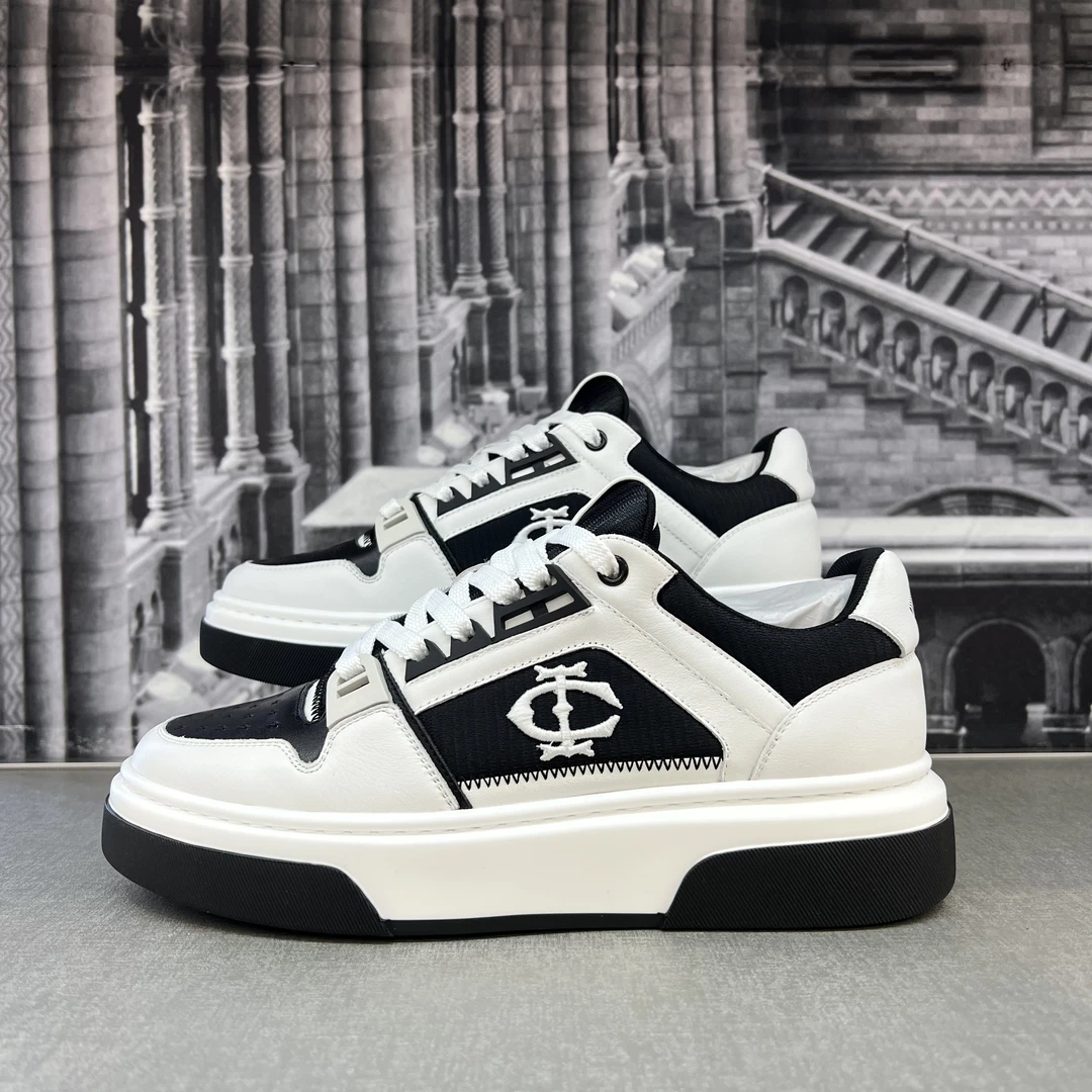 【光头家】Italo Calvino意卡维诺2024秋冬新款休闲黑白拼色板鞋