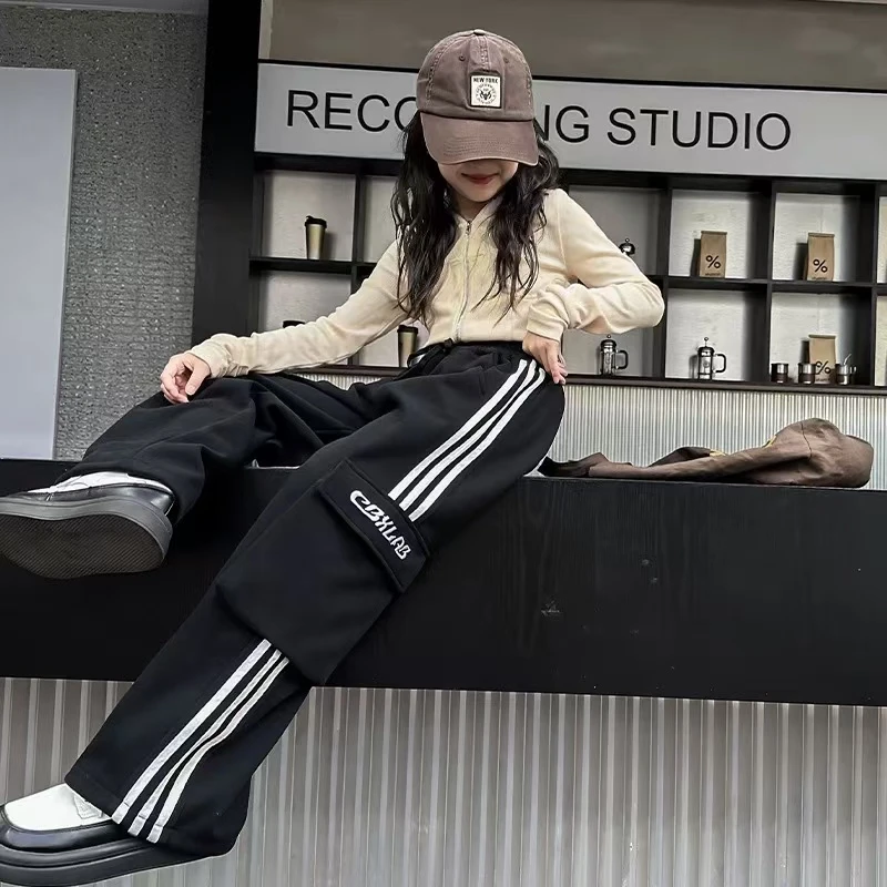 410181《现》韩儿童休闲舒适洋气日常冬季加绒休闲裤