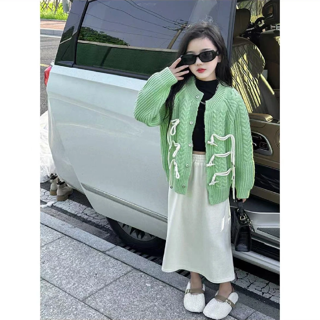 405095《现》小涵家玲姐优选韩版儿童舒适休闲舒适时尚洋气百搭毛衣