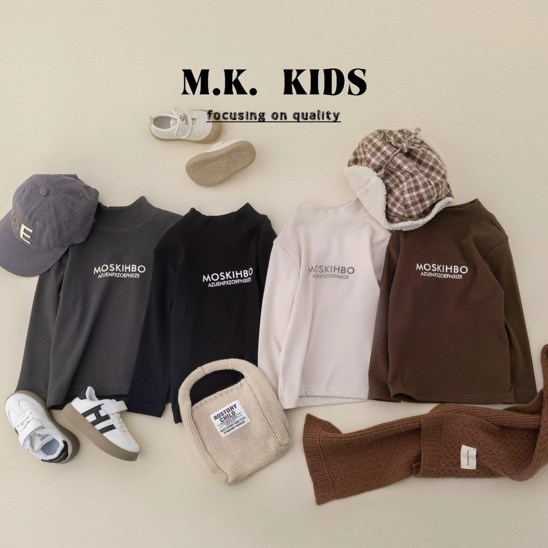 MK【慕斯蛋糕】现货双面磨毛自发热保暖打底中领长袖打底衫QZ60036