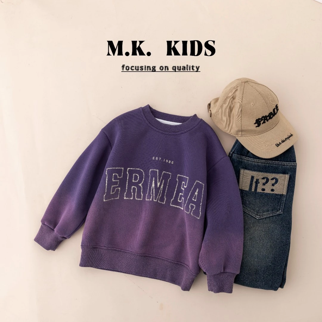 MK品牌现货儿童冬款加绒卫衣DA70096