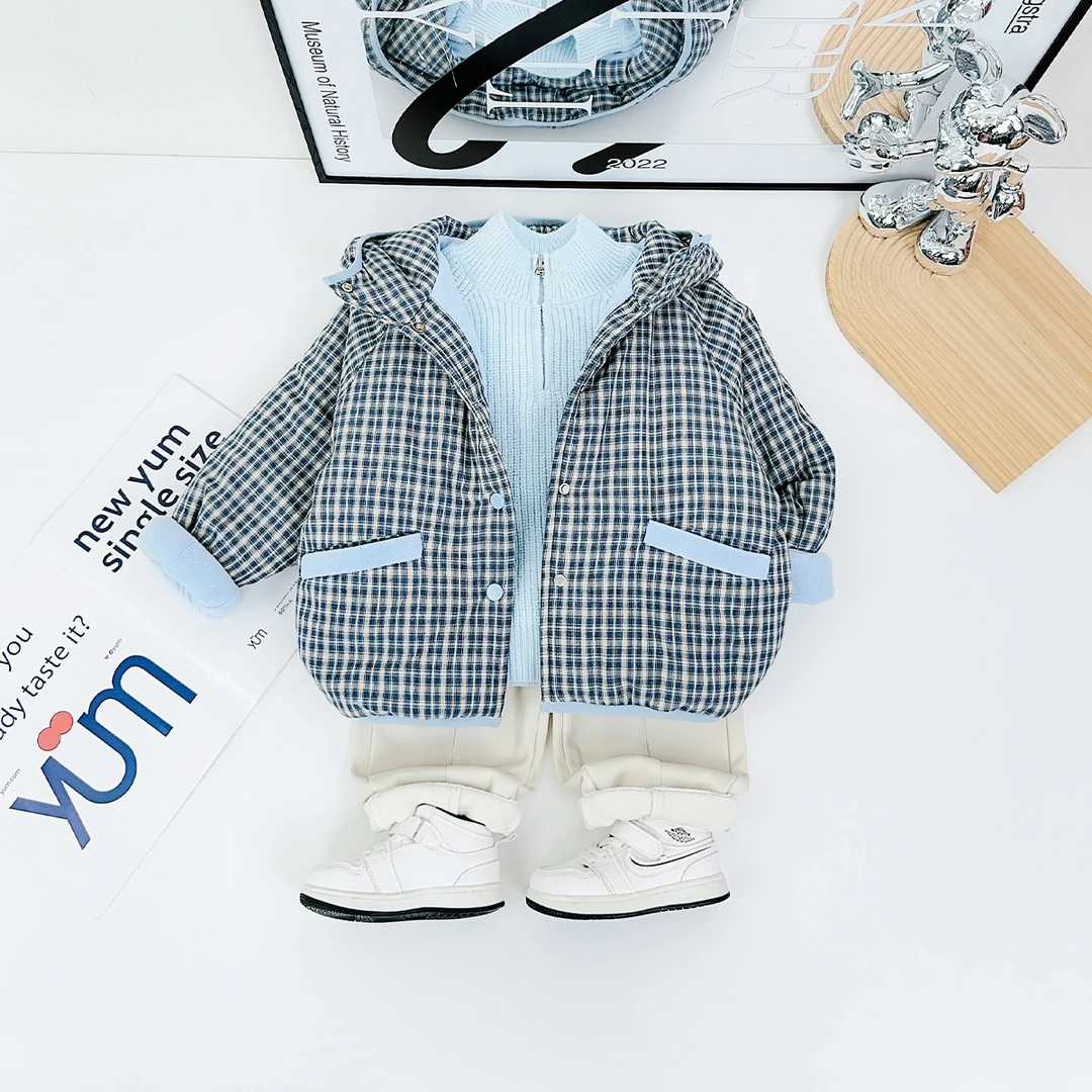 儿童棉服男童冬款加厚棉衣2024新款冬 D-BQ241106H