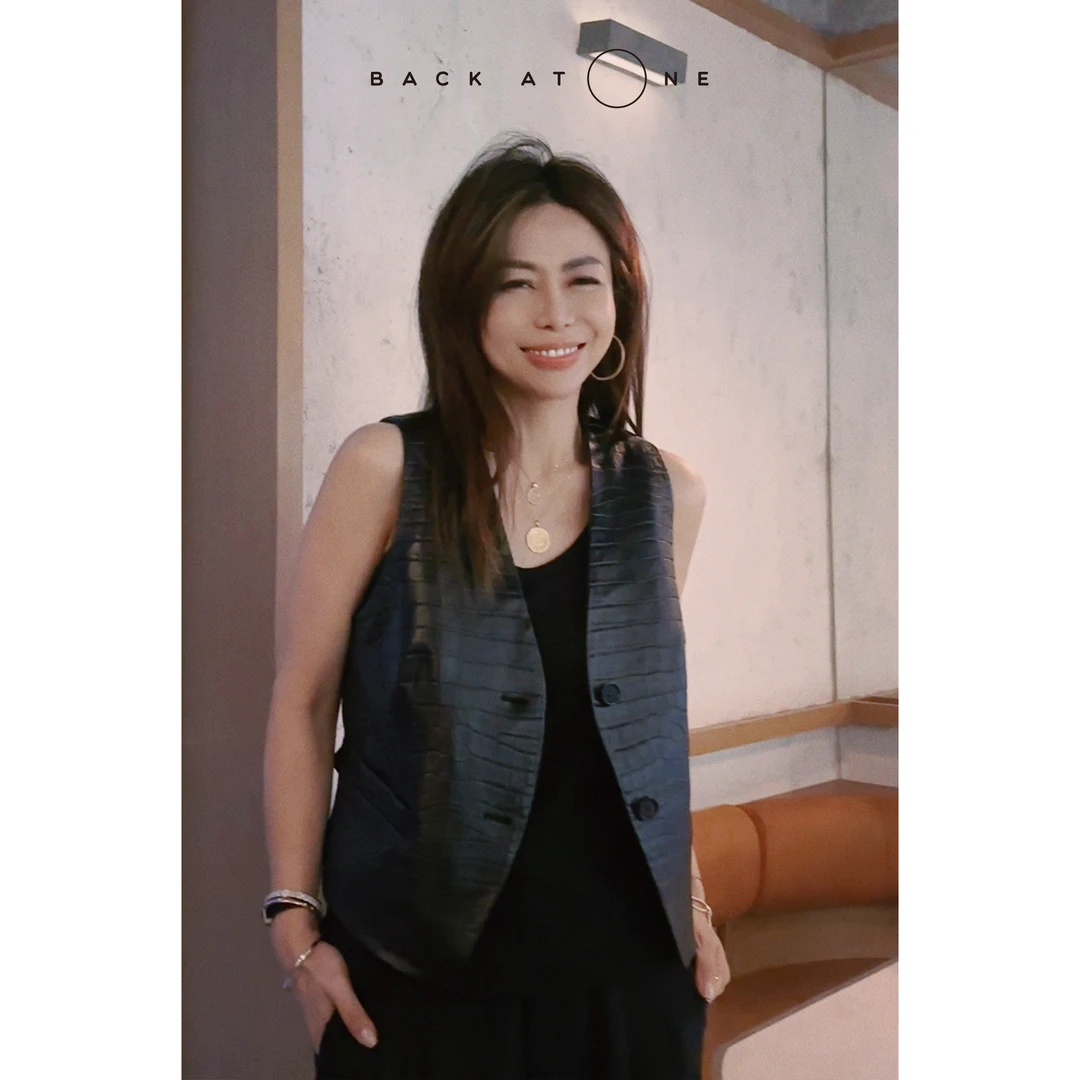 BackAtOne“酷飒教主”时尚百搭贵奢压皮鳄鱼纹马甲  BES-1FE209E-C