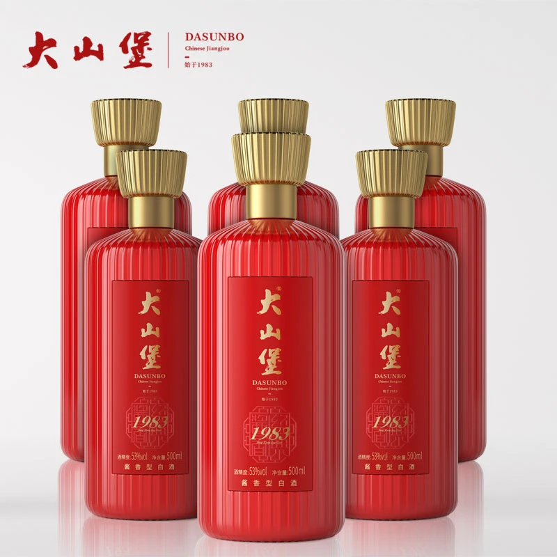 大山堡1983经典酱香型白酒茅台镇纯粮固态礼盒装53度500ml*6瓶