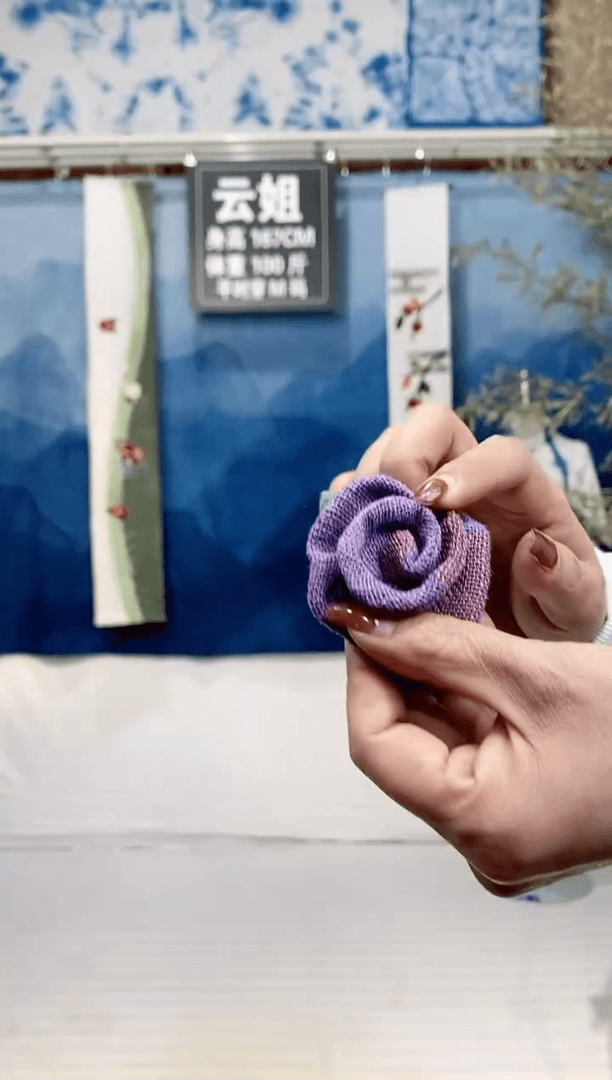 【闪购商品】纯麻织绣小头花