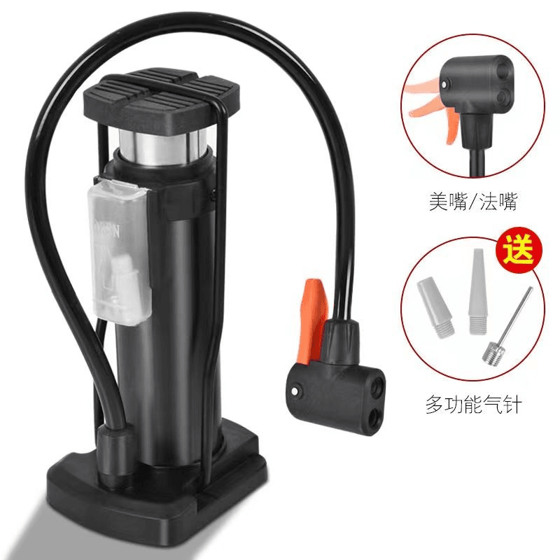 脚踩迷你打气筒高压便携式自行车山地车两用气嘴篮球脚踩充气泵