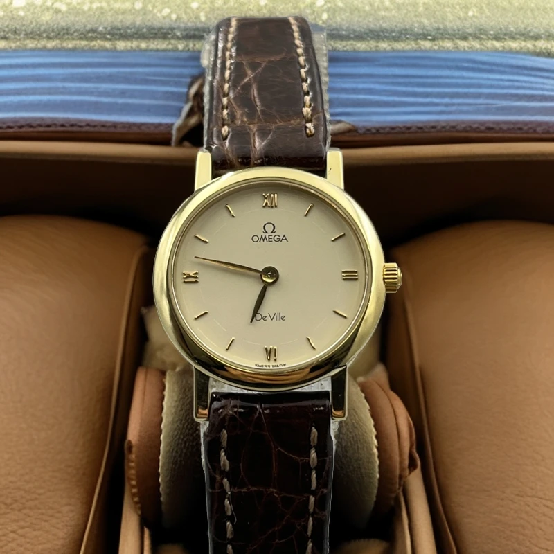 95新 Omega/欧米茄 碟飞系列/表径23.5mm/石英/整表18k金