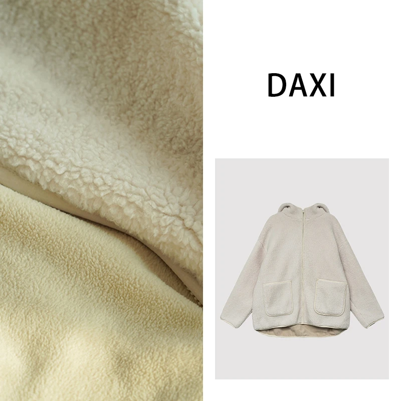 DA XI【大喜清高货】正反两穿 连帽保暖 羊羔毛 外套