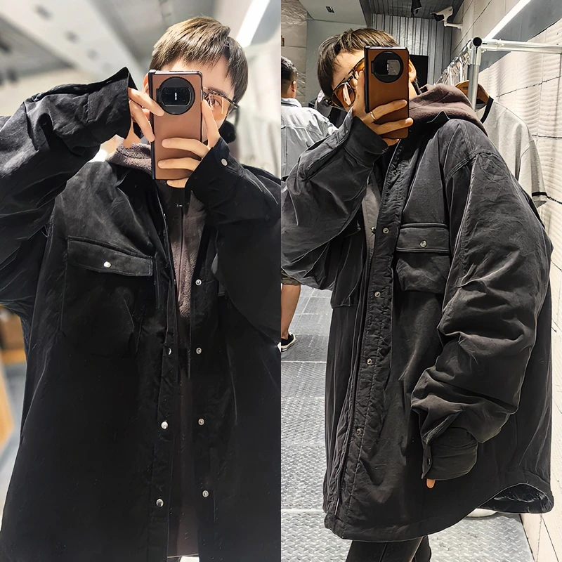 【聚】1004  高端定制90白鸭绒！宽松羽绒服 W130-35215