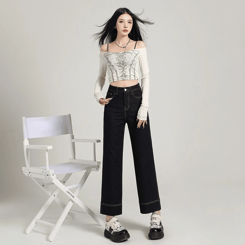 【正品扣号拍-169/17】不带标发货-99-NO退NO换-阔腿裤牛仔裤女