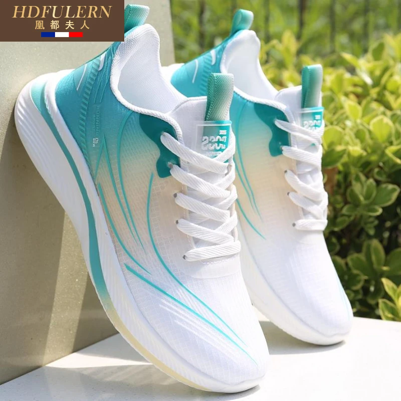 超轻软底跑步男鞋透气网面舒适休闲鞋潮流百搭防滑运动鞋高档轻奢