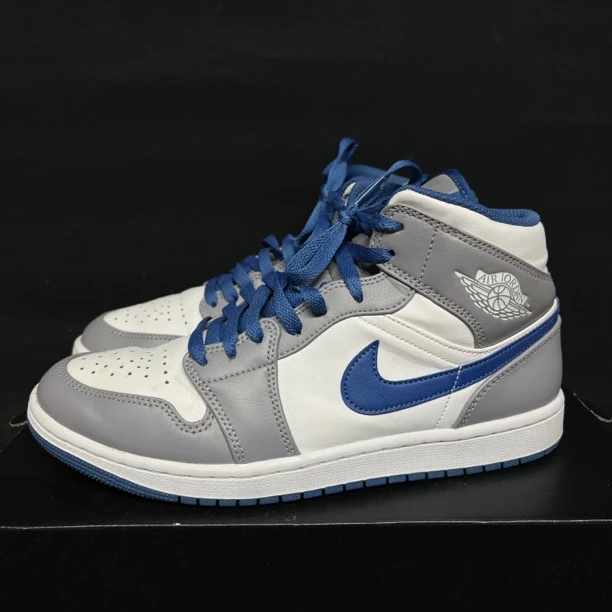 42码｜AJ1 Mid 灰白蓝 中帮 防滑耐磨｜假一罚四｜