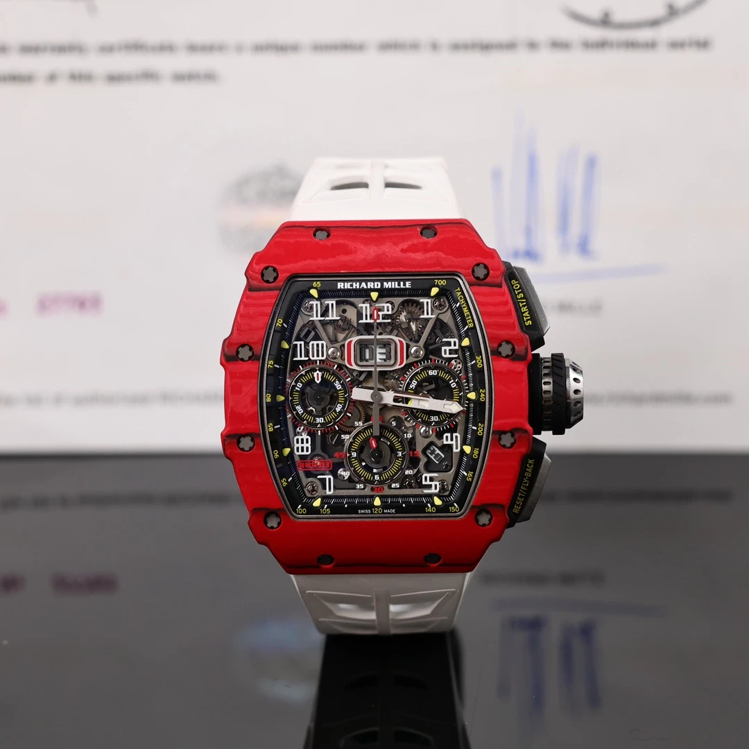 95新  理查米勒RM11-03腕表 红魔 NTPT碳纤维材质 2019年保卡