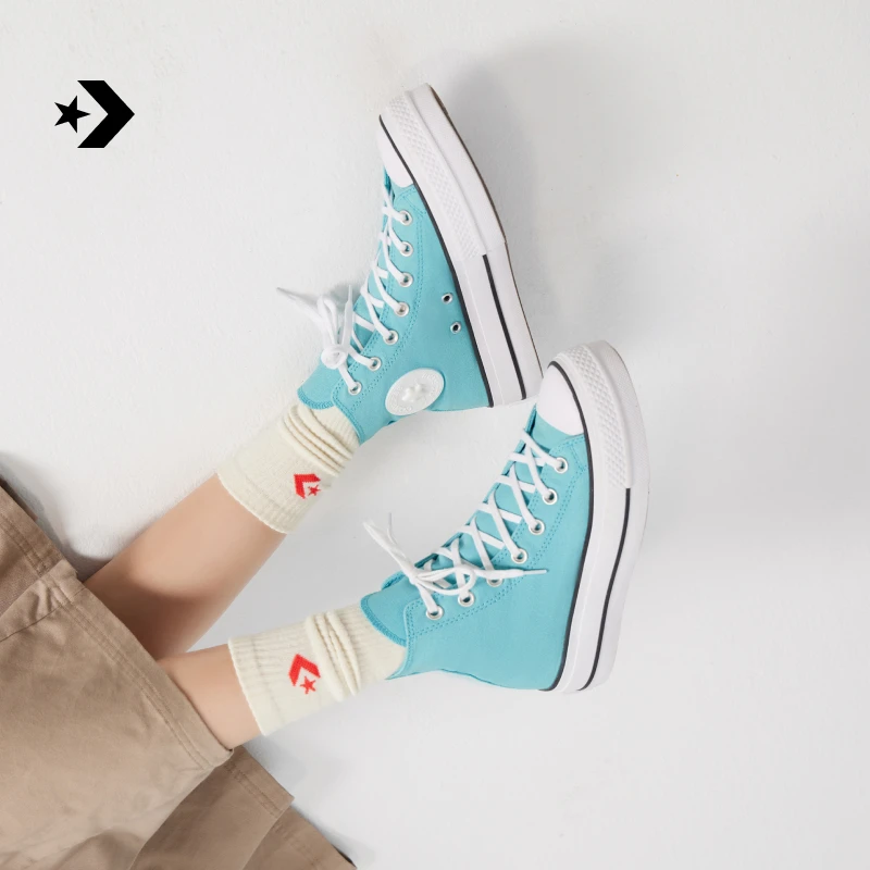 CONVERSE匡威官方 All Star Lift女立体小花经典厚底鞋A06492C