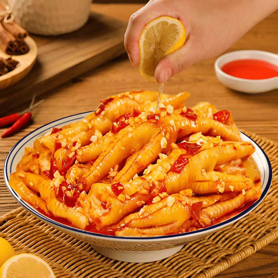 狂辣姐姐无骨鸡爪Q弹酸辣包邮柠檬酸辣蒜香凤爪开袋即食休闲零食