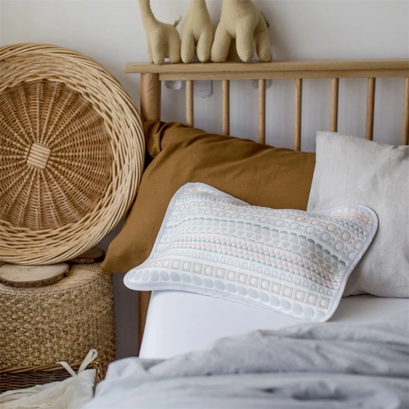 雅赞【儿童枕套】雅赞全棉纱布儿童枕套透气吸汗柔软高档棉枕套