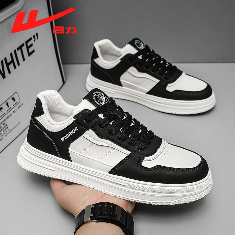 Warrior/回力秋冬板鞋男鞋潮流百搭低帮透气小白鞋春季休闲鞋男潮