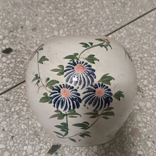 【闪购商品】罐青花陶瓷摆件双喜临门