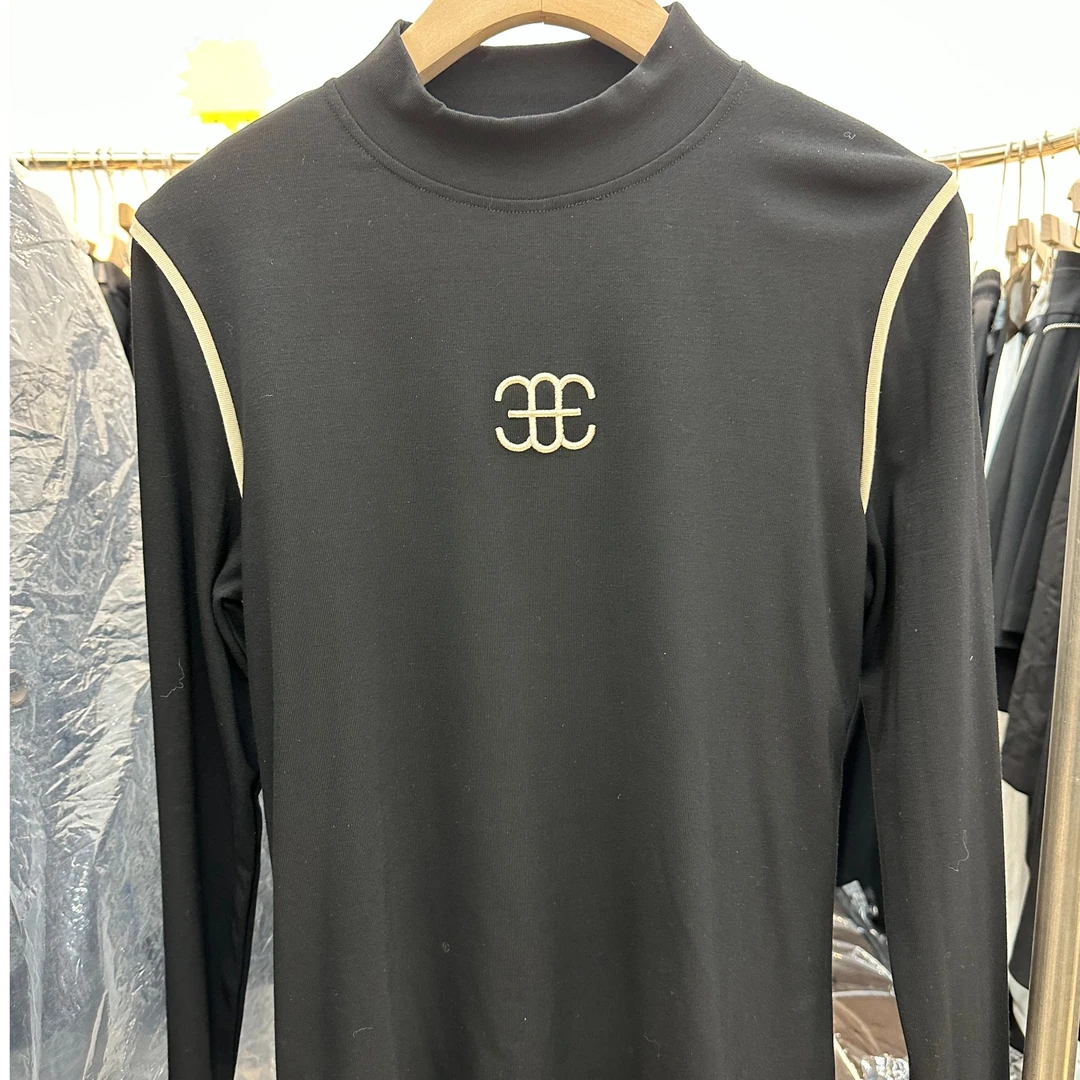 【女人家】秋冬新款气质简约字母刺绣T恤磨毛百搭打底衫