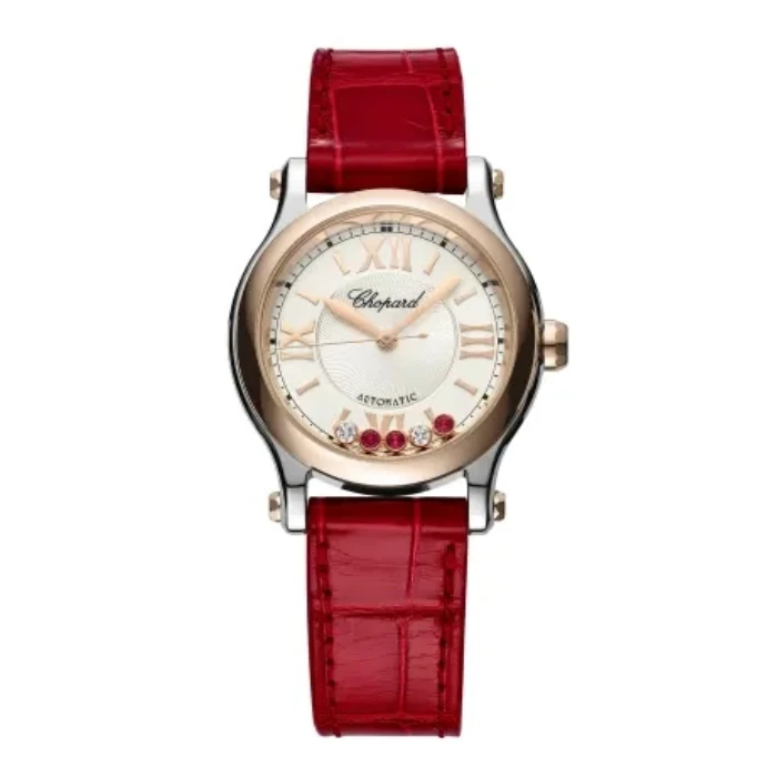 未使用 Chopard/萧邦 快乐5钻278573-6026机械30间金25年全套