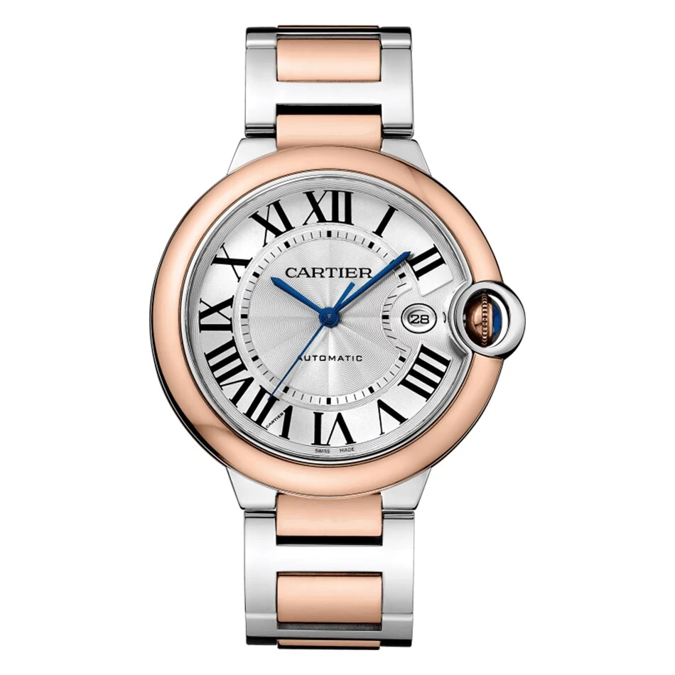99新 Cartier/卡地亚 蓝气球W2BB0034男款42mm机械玫瑰金22年全套