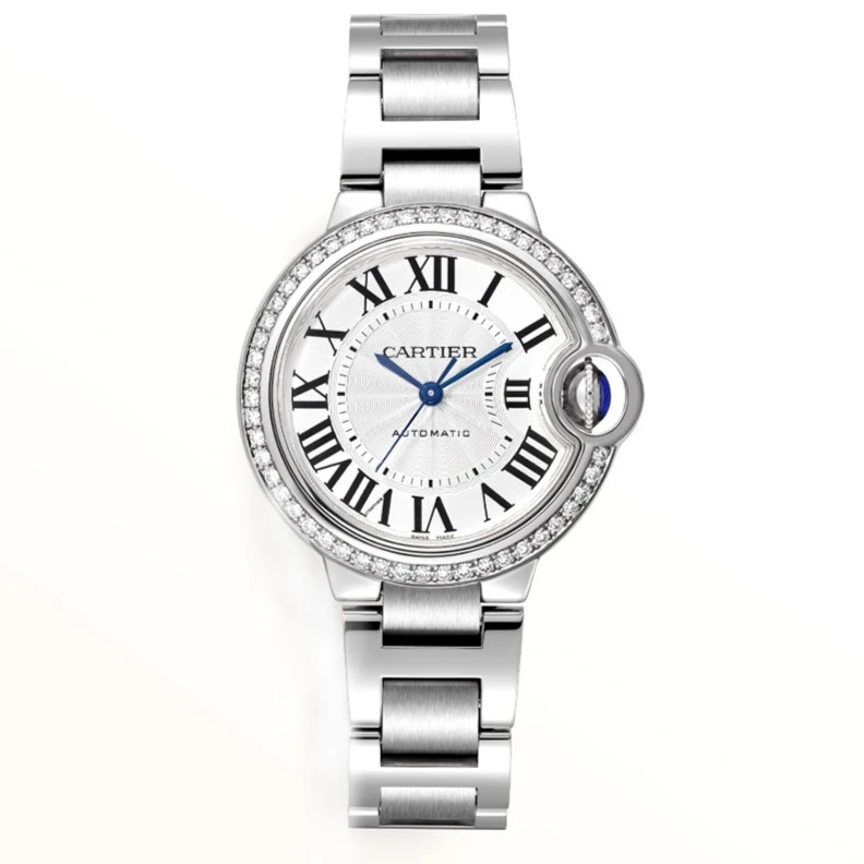 99新 Cartier/卡地亚 蓝气球W4BB0023原钻机械33mm女21年全套