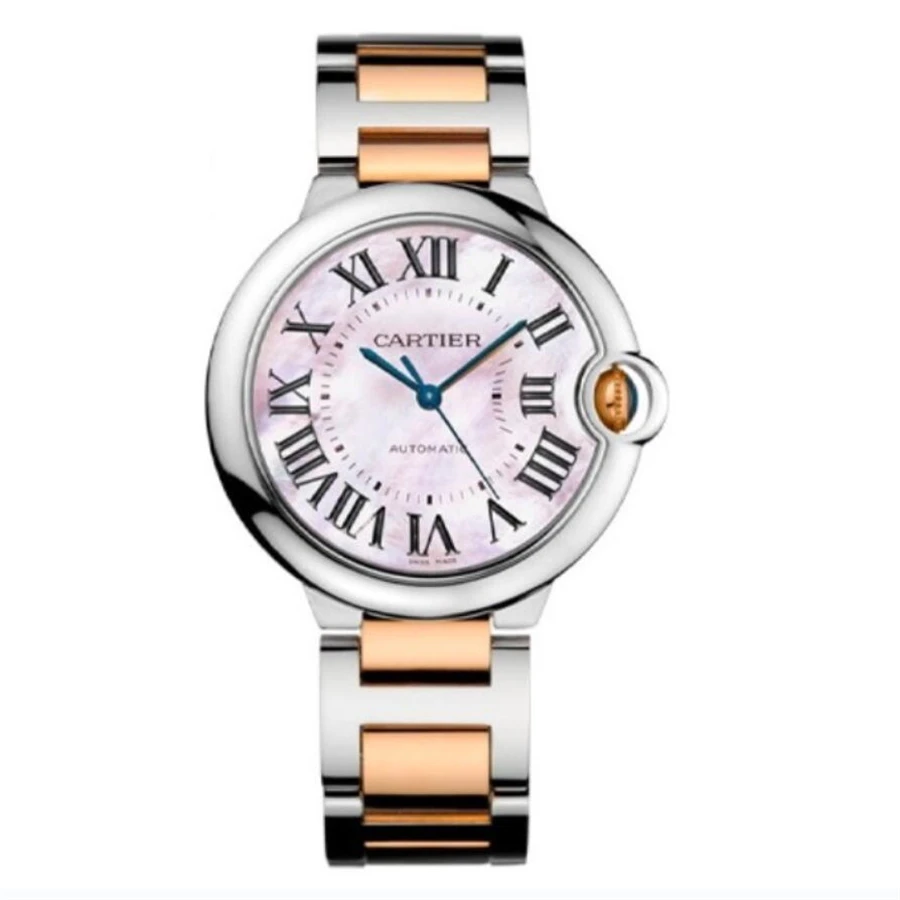 99新 Cartier/卡地亚 蓝气球W6920033 机械女表36mm贝母盘 拆单