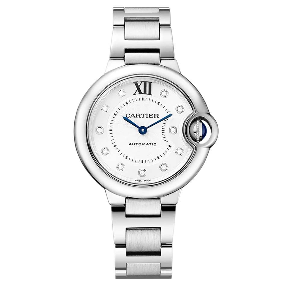 99新 Cartier/卡地亚 蓝气球W4BB0021刻度钻33mm原钻机械23年全套