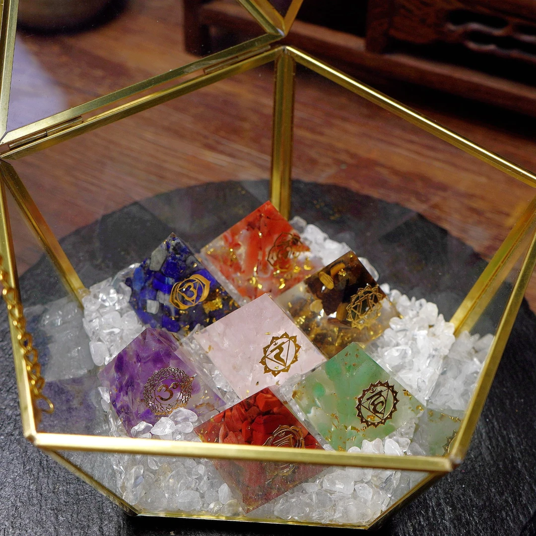 首饰盒/箱 【七脉星轮】 净化消磁加加补能首饰盒 Q026 多样性发一