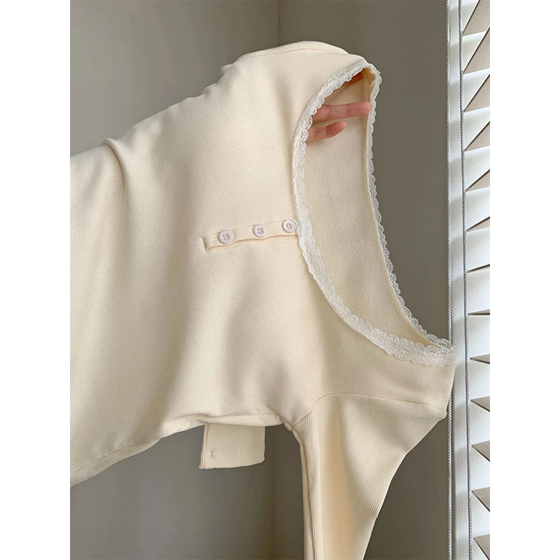 小众德绒方领打底衫女秋冬韩系内搭短款上衣辣妹保暖修身加厚t恤