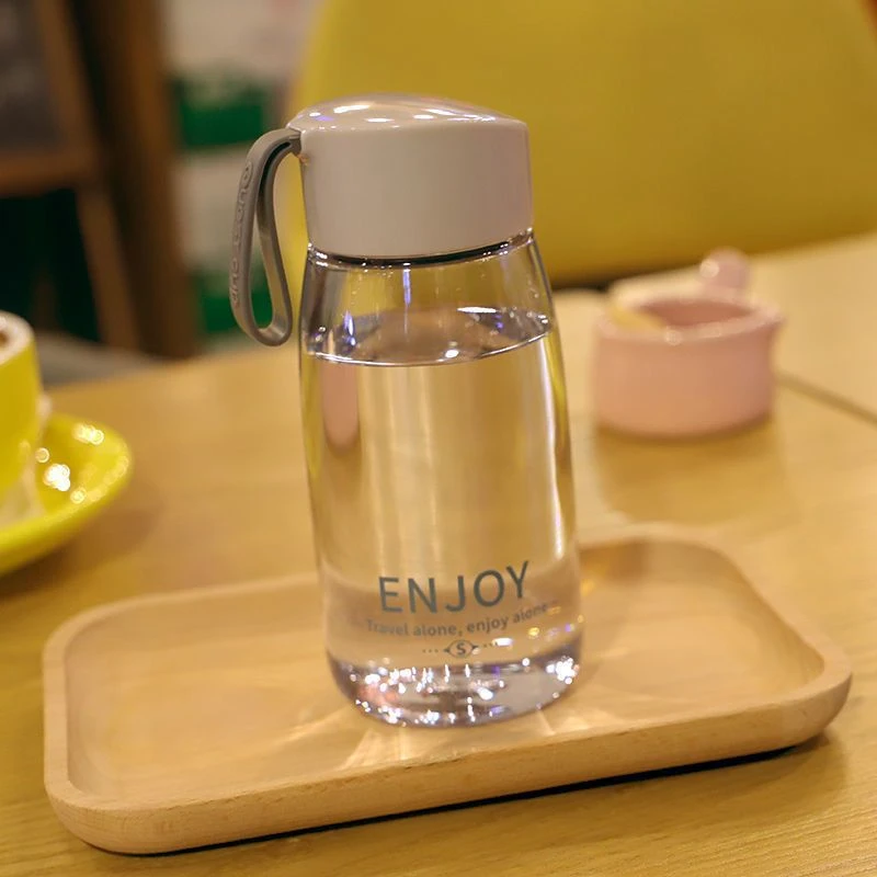 简约潮流水杯便携防摔小清新塑料少女学生随手太空杯森系杯子