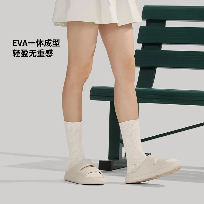 【简约休闲】李宁SOFTCLAP男女同款2024新品ins潮流拖鞋夏AGAU005