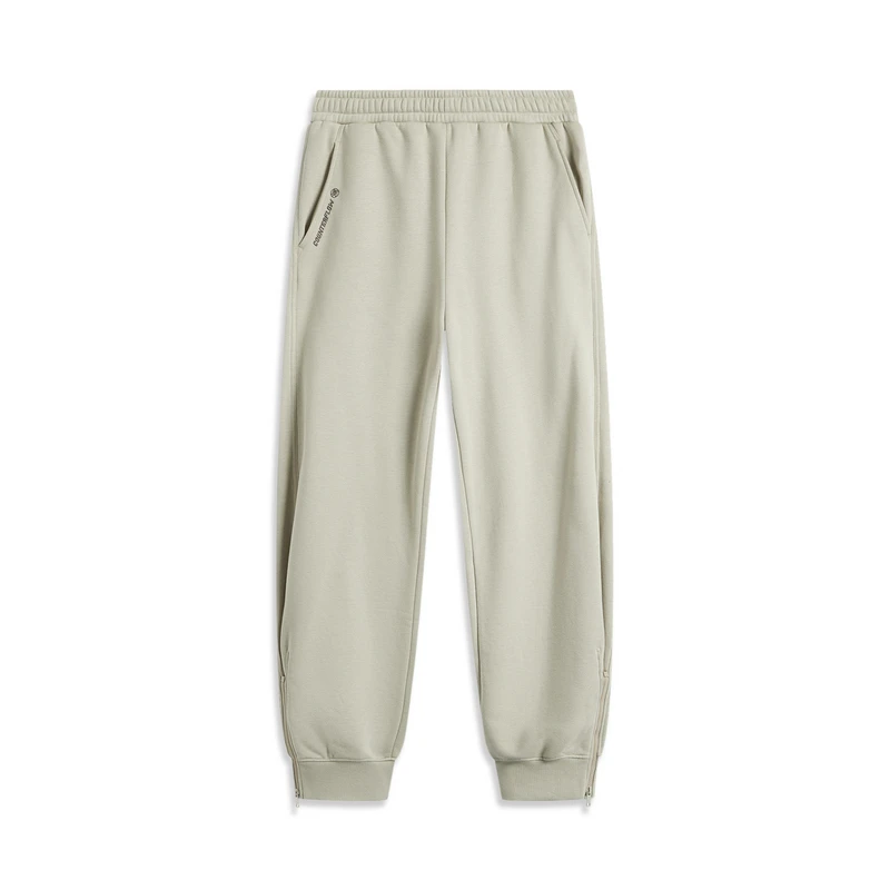 李宁加绒保暖CF溯女子束脚2024新品宽松卫裤AKLUB58