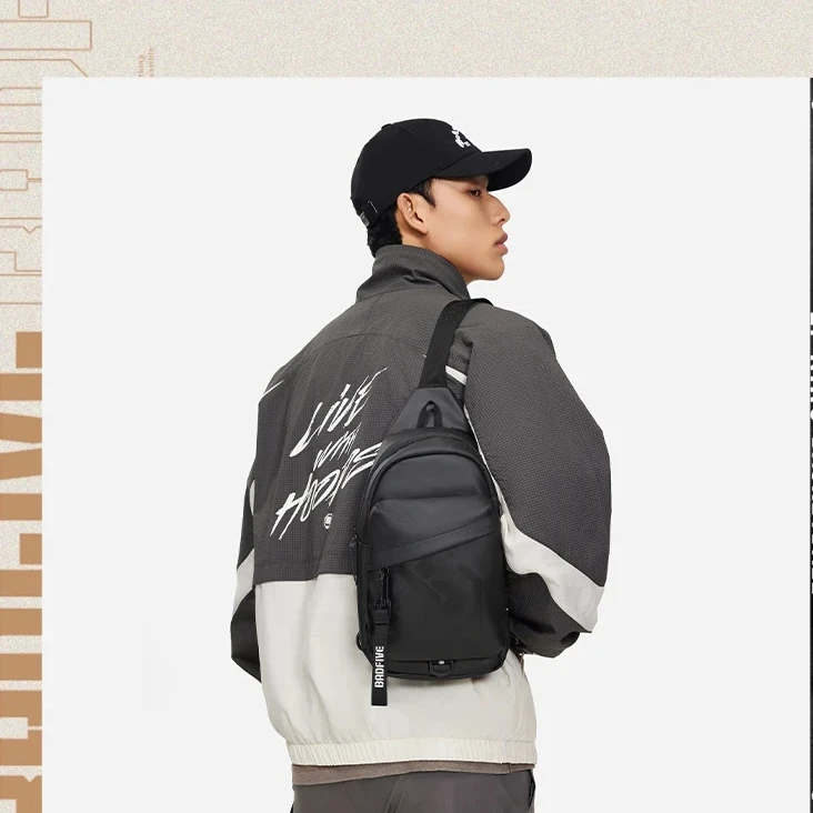 李宁反伍BADFIVE篮球休闲户外时尚百搭胸包ABDU095