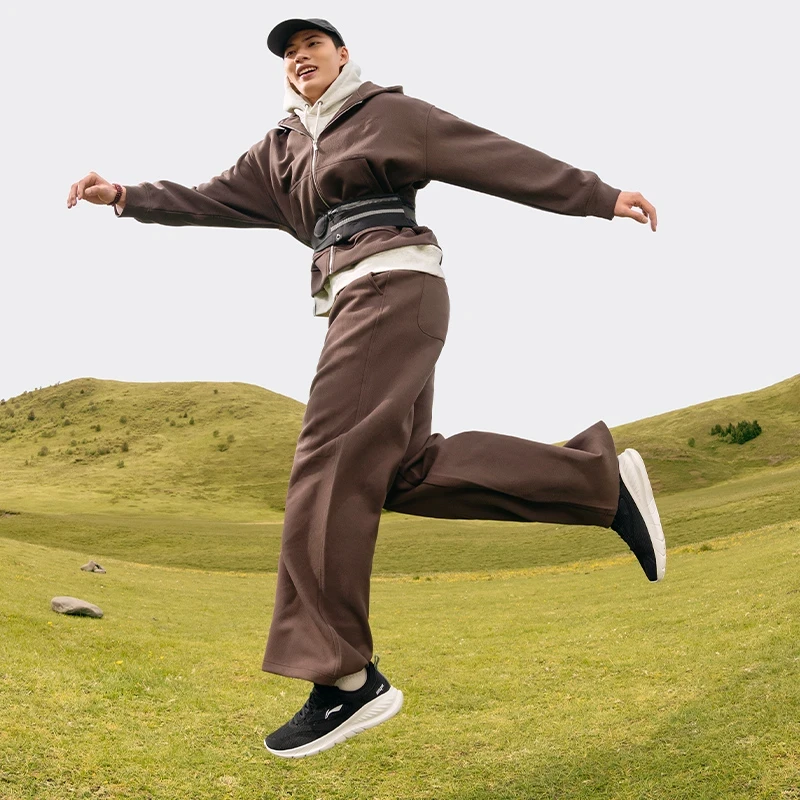 【易适FLEX】李宁官方男鞋轻便软弹休闲跑鞋训练健身运动鞋ARSU047