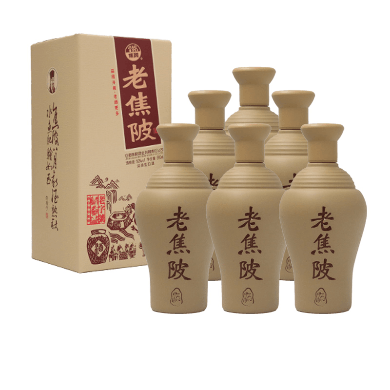 JIAO PO/焦陂老焦陂土陶瓶浓香白酒【旗舰专属】50度500ml*6瓶